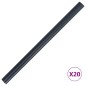 vidaXL Panel de valla de PVC gris oscuro mate 35x0,19 m vidaXL Panel de valla de PVC gris oscuro mate 35x0,19 m