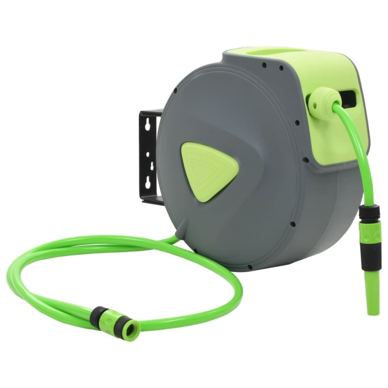 vidaXL Carrete de manguera retráctil automático de pared 20+2 m vidaXL Carrete de manguera retráctil automático de pared 20+2 m