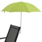 vidaXL Sombrillas para silla de camping 2 unidades verde 105 cm