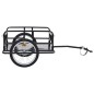 vidaXL Remolque para bicicletas acero negro 130x73x48,5 cm vidaXL Remolque para bicicletas acero negro 130x73x48,5 cm
