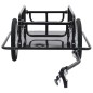 vidaXL Remolque para bicicletas acero negro 130x73x48,5 cm vidaXL Remolque para bicicletas acero negro 130x73x48,5 cm
