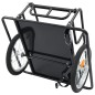vidaXL Remolque para bicicletas acero negro 130x73x48,5 cm vidaXL Remolque para bicicletas acero negro 130x73x48,5 cm