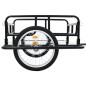vidaXL Remolque para bicicletas acero negro 130x73x48,5 cm vidaXL Remolque para bicicletas acero negro 130x73x48,5 cm