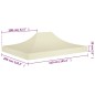 vidaXL Techo de carpa para celebraciones color crema 4x3 m 270 g/m² vidaXL Techo de carpa para celebraciones color crema 4x3 m 270 g/m²