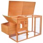 vidaXL Gallinero de madera con 1 jaula para huevos vidaXL Gallinero de madera con 1 jaula para huevos