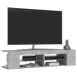 vidaXL Mueble de TV con luces LED gris hormigón 135x39x30 cm vidaXL Mueble de TV con luces LED gris hormigón 135x39x30 cm
