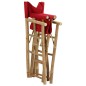 vidaXL Sillas de director plegables 2 piezas bambú y tela roja vidaXL Sillas de director plegables 2 piezas bambú y tela roja