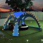 vidaXL Carpa de fiesta con LED y 4 paredes laterales azul 3,6x3,6x2,3m vidaXL Carpa de fiesta con LED y 4 paredes laterales azul 3,6x3,6x2,3m