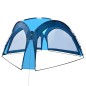 vidaXL Carpa de fiesta con LED y 4 paredes laterales azul 3,6x3,6x2,3m vidaXL Carpa de fiesta con LED y 4 paredes laterales azul 3,6x3,6x2,3m