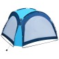 vidaXL Carpa de fiesta con LED y 4 paredes laterales azul 3,6x3,6x2,3m vidaXL Carpa de fiesta con LED y 4 paredes laterales azul 3,6x3,6x2,3m