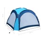 vidaXL Carpa de fiesta con LED y 4 paredes laterales azul 3,6x3,6x2,3m vidaXL Carpa de fiesta con LED y 4 paredes laterales azul 3,6x3,6x2,3m