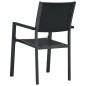 vidaXL Juego de comedor para jardín 9 piezas negro vidaXL Juego de comedor para jardín 9 piezas negro