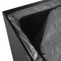 vidaXL Caja de almacenaje jardín ratán sintético negro 150x100x100 cm vidaXL Caja de almacenaje jardín ratán sintético negro 150x100x100 cm