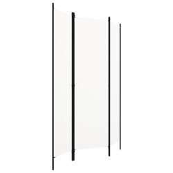 vidaXL Biombo divisor de 3 paneles blanco crema 150x180 cm
