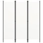 vidaXL Biombo divisor de 3 paneles blanco crema 150x180 cm vidaXL Biombo divisor de 3 paneles blanco crema 150x180 cm