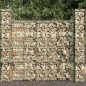 vidaXL Cestas de muro de gaviones 3 uds acero galvanizado 25x25x197cm vidaXL Cestas de muro de gaviones 3 uds acero galvanizado 25x25x197cm