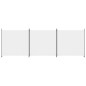 vidaXL Biombo divisor de 3 paneles de tela blanco 525x180 cm vidaXL Biombo divisor de 3 paneles de tela blanco 525x180 cm
