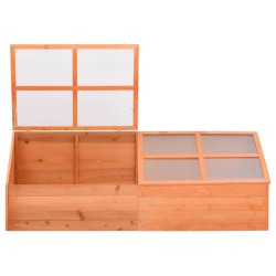 vidaXL Invernadero de madera 180x57x62 cm