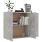 vidaXL Aparador de madera contrachapada gris hormigón 105x30x75 cm vidaXL Aparador de madera contrachapada gris hormigón 105x30x75 cm