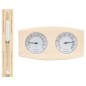 vidaXL Higrotermógrafo y reloj de arena para sauna 2 en 1 madera pino vidaXL Higrotermógrafo y reloj de arena para sauna 2 en 1 madera pino