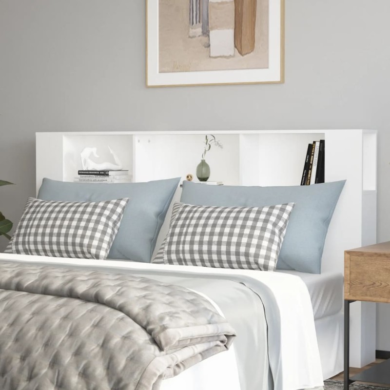 vidaXL Mueble cabecero blanco 180x18,5x104,5 cm vidaXL Mueble cabecero blanco 180x18,5x104,5 cm