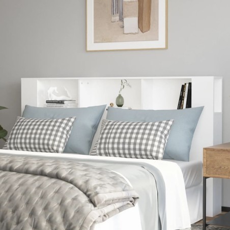 vidaXL Mueble cabecero blanco 180x18,5x104,5 cm