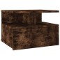 vidaXL Mesita de noche flotante 2 uds madera roble ahumado 40x31x27 cm vidaXL Mesita de noche flotante 2 uds madera roble ahumado 40x31x27 cm
