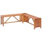 vidaXL Banco esquina jardín con macetero acacia maciza 117x117x40 cm vidaXL Banco esquina jardín con macetero acacia maciza 117x117x40 cm