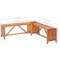 vidaXL Banco esquina jardín con macetero acacia maciza 117x117x40 cm vidaXL Banco esquina jardín con macetero acacia maciza 117x117x40 cm