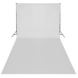 vidaXL Telón de fondo para fotografía algodón blanco 600x300 cm  