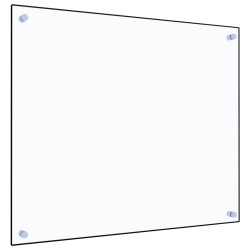 vidaXL Protector contra salpicaduras cocina vidrio templado 70x60 cm