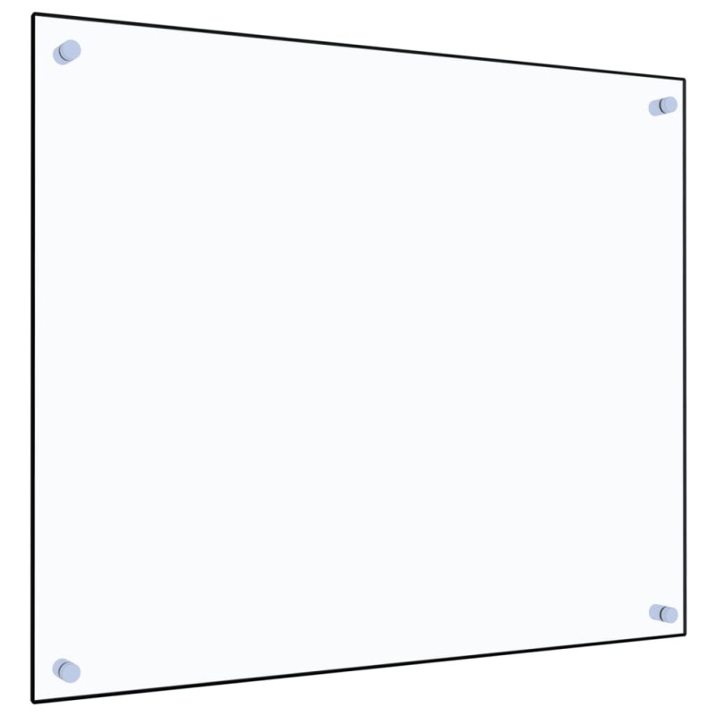 vidaXL Protector contra salpicaduras cocina vidrio templado 70x60 cm