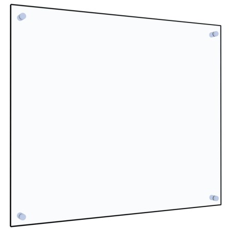 vidaXL Protector contra salpicaduras cocina vidrio templado 70x60 cm