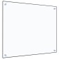 vidaXL Protector contra salpicaduras cocina vidrio templado 70x60 cm