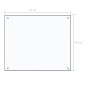 vidaXL Protector contra salpicaduras cocina vidrio templado 70x60 cm