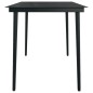 vidaXL Juego de comedor para jardín 5 piezas negro vidaXL Juego de comedor para jardín 5 piezas negro