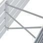 vidaXL Arriate de jardín de acero galvanizado gris 160x40x45 cm