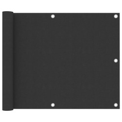 vidaXL Biombo para balcón de tela oxford antracita 75x300 cm