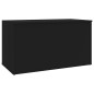 vidaXL Baúl de almacenamiento madera contrachapada negro 84x42x46 cm vidaXL Baúl de almacenamiento madera contrachapada negro 84x42x46 cm
