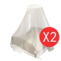 vidaXL Mosquitera redonda 2 piezas 56x325x230 cm vidaXL Mosquitera redonda 2 piezas 56x325x230 cm