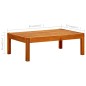 vidaXL Mesa de jardín de madera de acacia maciza 85x57x29 cm vidaXL Mesa de jardín de madera de acacia maciza 85x57x29 cm