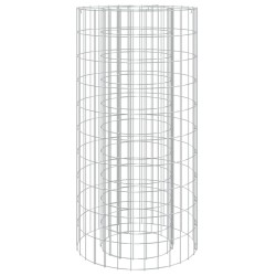 vidaXL Brasero de gaviones hierro galvanizado Ø50 cm