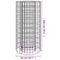 vidaXL Brasero de gaviones hierro galvanizado Ø50 cm vidaXL Brasero de gaviones hierro galvanizado Ø50 cm