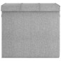 vidaXL Cesto ropa sucia plegable lino sintético gris 64,5x34,5x59 cm vidaXL Cesto ropa sucia plegable lino sintético gris 64,5x34,5x59 cm