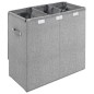 vidaXL Cesto ropa sucia plegable lino sintético gris 64,5x34,5x59 cm vidaXL Cesto ropa sucia plegable lino sintético gris 64,5x34,5x59 cm
