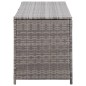 vidaXL Caja de almacenaje de jardín ratán sintético gris 120x50x60 cm vidaXL Caja de almacenaje de jardín ratán sintético gris 120x50x60 cm