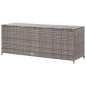 vidaXL Caja de almacenaje de jardín ratán sintético gris 120x50x60 cm vidaXL Caja de almacenaje de jardín ratán sintético gris 120x50x60 cm