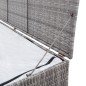 vidaXL Caja de almacenaje de jardín ratán sintético gris 120x50x60 cm vidaXL Caja de almacenaje de jardín ratán sintético gris 120x50x60 cm