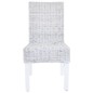 vidaXL Sillas de comedor 2 uds ratán Kubu y madera mango marrón claro vidaXL Sillas de comedor 2 uds ratán Kubu y madera mango marrón claro