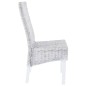 vidaXL Sillas de comedor 2 uds ratán Kubu y madera mango marrón claro vidaXL Sillas de comedor 2 uds ratán Kubu y madera mango marrón claro